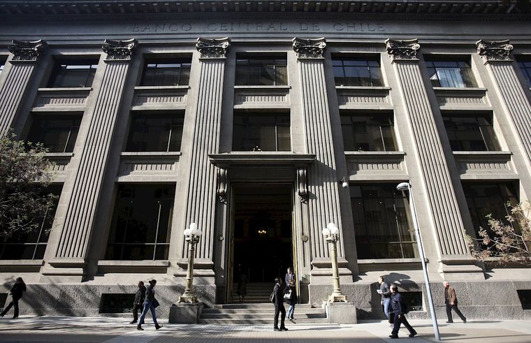 El Banco Central de Chile en Santiago.