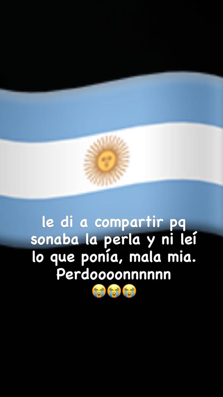 La publicación de Rosalía en sus historias de Instagram. La publicación de Rosalía en sus historias de Instagram.