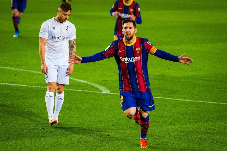 Messi fue figura y Barcelona sueña. Foto: Barcelona