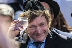 El presidente Javier Milei y otros referentes políticos pidieron por un 2024 de paz y crecimiento Foto: DPA