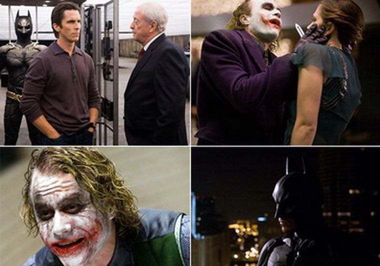 Cristian Bale y el fallecido Heath Ledger, dos de los protagonistas de un éxito que estaría signado por la mala suerte. Foto: Web