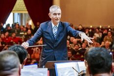 El periodista dirigió a 700 músicos en Rosario. / Cultura Rosario El periodista dirigió a 700 músicos en Rosario. / Cultura Rosario