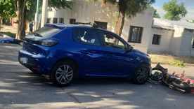 La escena del accidente en el cruce de Alvear y Reconquista, en Godoy Cruz.  La escena del accidente en el cruce de Alvear y Reconquista, en Godoy Cruz.