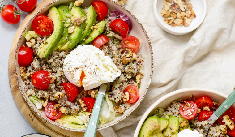 Ensalada de quinoa fría ideal para el verano
