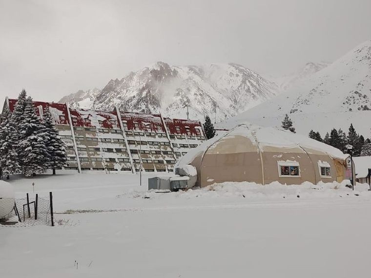 La primera nevada de Las Leñas fue en abril Foto: Malargüe Turismo