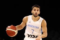 Facundo Campazzo jugando con la selección argentina de básquet. Foto: Team Facu