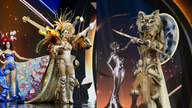 Este miércoles, todas las participantes desfilaron con trajes típicos, trajes de baño y vestidos de gala.