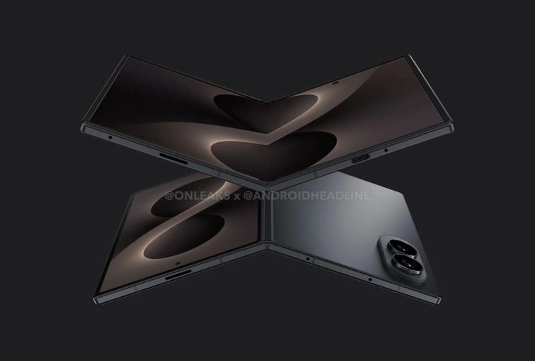 La pantalla interna adopta una relación 4:3 muy similar al formato de una tablet en este nuevo teléfono plegable. La pantalla interna adopta una relación 4:3 muy similar al formato de una tablet en este nuevo teléfono plegable.