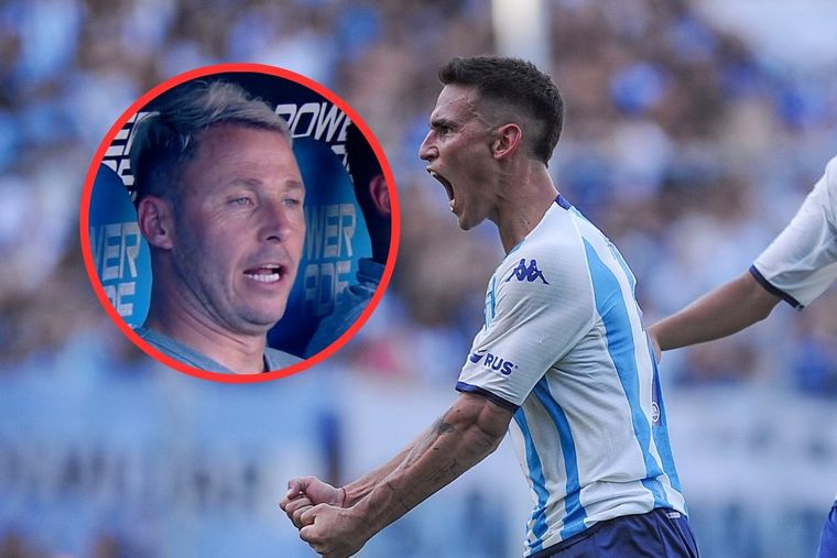 Rojas le dio la victoria a Racing y Damonte, técnico de Sarmiento, explotó de bronca. Foto: Télam