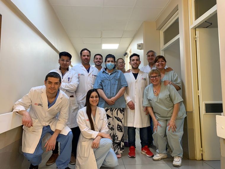 El equipo médico que realizó la operación