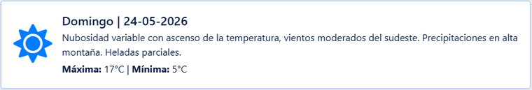 Se espera un domingo con clima fresco en Mendoza, con mejoras hasta la tarde.