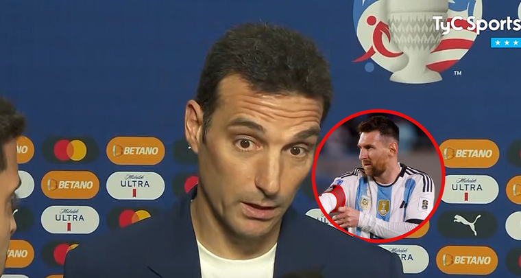 Scaloni habló con Messi tras poner en duda su continuidad. Foto: MDZ