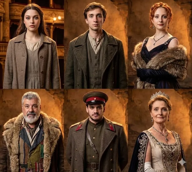 Parte del elenco del musical Anastasia. Parte del elenco del musical Anastasia.