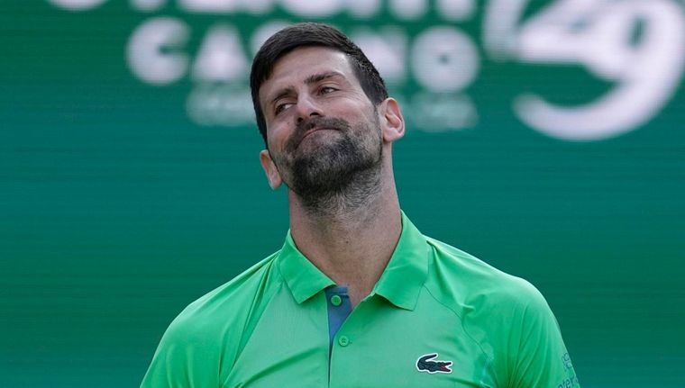 Djokovic fue muy autocrítico tras ser eliminado en Indian Wells Foto: EFE