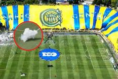 Bombas, banderas y color: la gente de Central le puso toda la pasión al Clásico de Rosario.