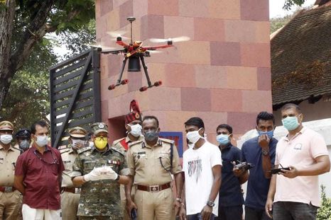 India filma con drones la cuarentena y delata a incumplidores de modo gracioso