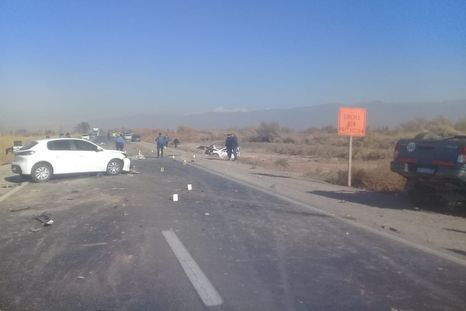 El choque ocurrió a la altura de Lavalle