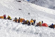 Los montañistas quedaron atrapados debido a las intensas nevadas.&nbsp;