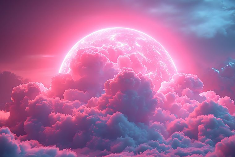 Los amantes de los rituales sugieren varias prácticas en relación a esta luna llena. Desde vestirse de rosa, hasta posar piedras rosadas a la luz de esta luna, para atraer prosperidad Foto: Freepik