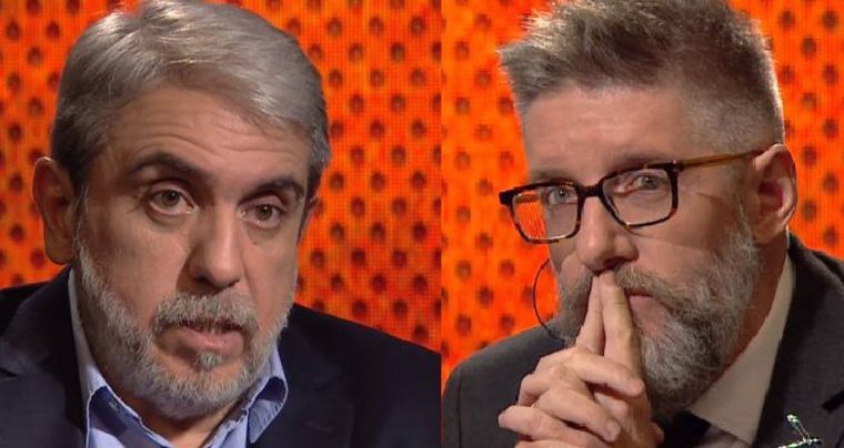 Aníbal Fernández y Luis Novaresio