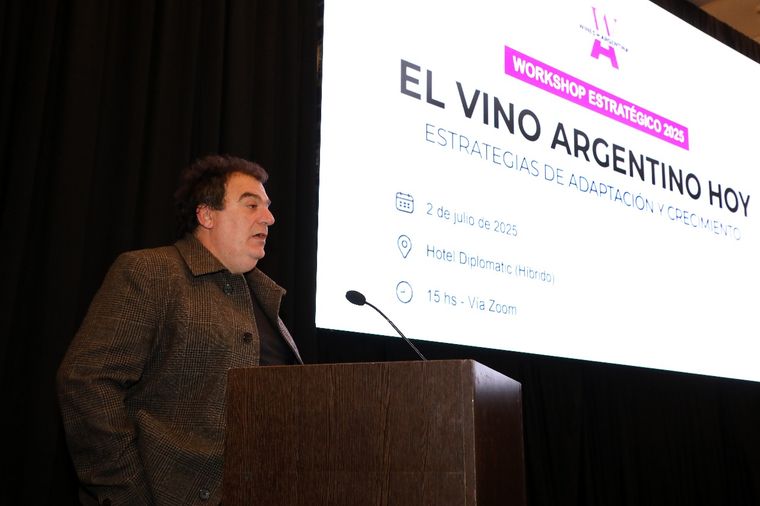 Alejandro Vigil en las actividades para promocionar el vino argentino. Gentileza Alejandro Vigil en las actividades para promocionar el vino argentino. Gentileza