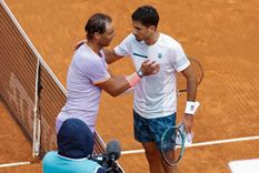 Nadal, Cachín y su encuentro en Miami. Foto: EFE