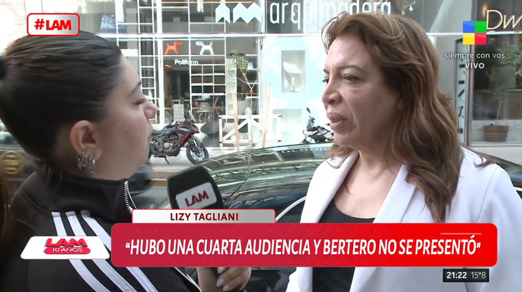 Lizy Tagliani irá hasta las últimas consecuencias con Lucas Bertero. Foto: captura de video/ América TV. Lizy Tagliani irá hasta las últimas consecuencias con Lucas Bertero. Foto: captura de video/ América TV.