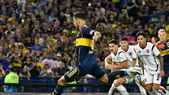 Leandro Paredes ejecuta el penal que culminará en el 2-0 de Boca ante Newells. Leandro Paredes ejecuta el penal que culminará en el 2-0 de Boca ante Newells.