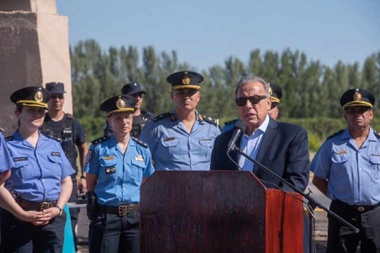 El ministro Raúl Levrino durante el encuentro en Junín Foto: Gobierno de Mendoza