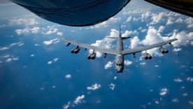 A través de una plataforma de seguimiento, se pudo observar dos bombarderos sobrevolando el Caribe, cerca de Venezuela. A través de una plataforma de seguimiento, se pudo observar dos bombarderos sobrevolando el Caribe, cerca de Venezuela.