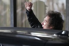 Javier Milei en el Libertador Hotel. Foto: NA