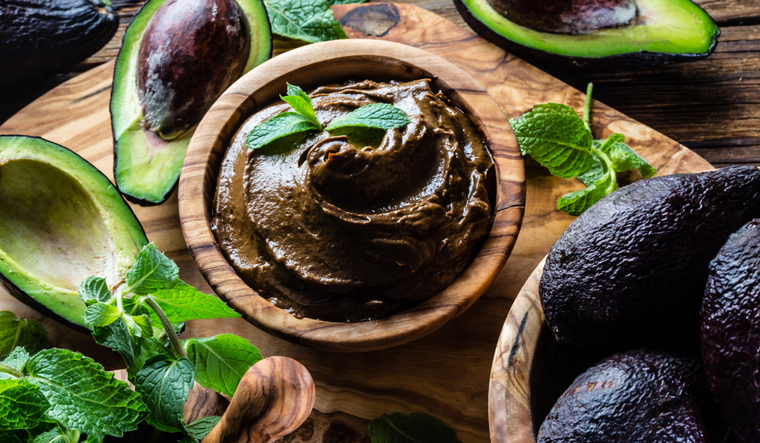 Mousse de palta y cacao. Mousse de palta y cacao.