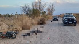 La escena del accidente en El Borbollón. 
