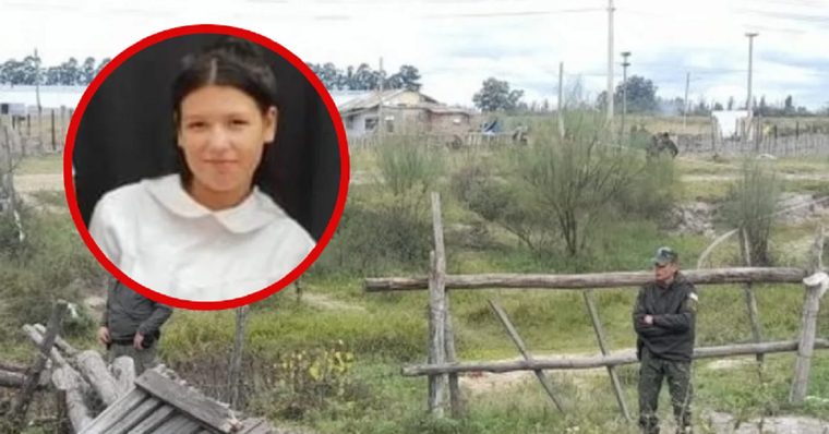 La adolescente asesinada y el lugar donde la encontraron Foto: NA