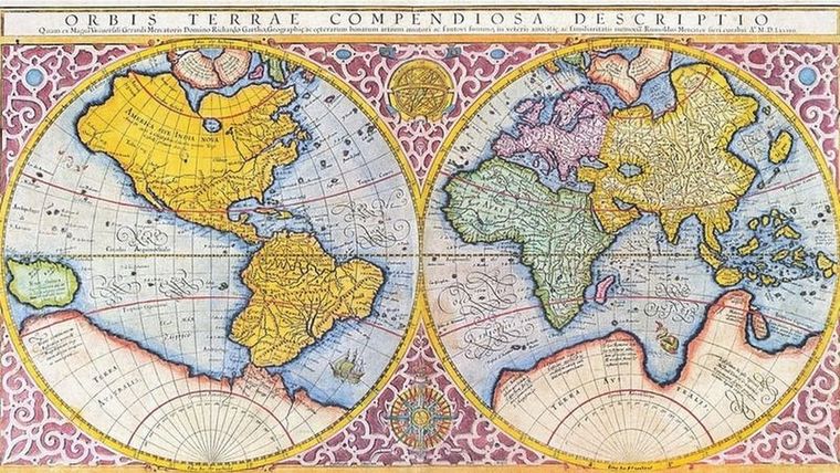 Mapa de Mercator del siglo XVI. Foto: GETTY IMAGES