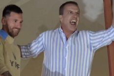 Soria saludó con Messi. Foto: Captura