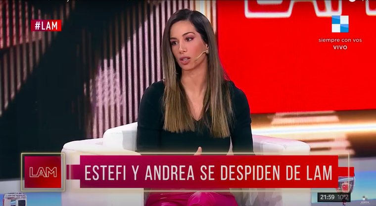 Estefi Berardi reveló a qué programa irá tras su desvinculación de LAM.