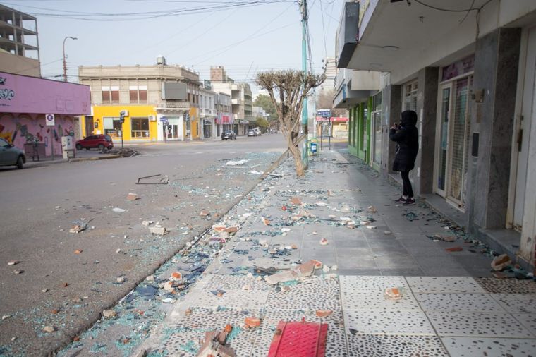 Un temporal de viento dejó graves destrozos en Chubut Foto: Télam