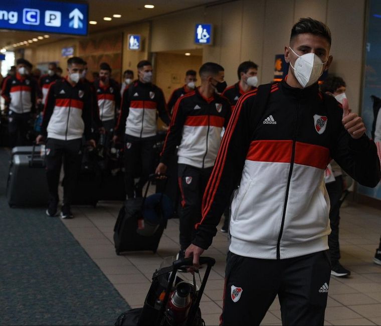 River deberá aislarse cuando arribe al país. Foto: River Plate