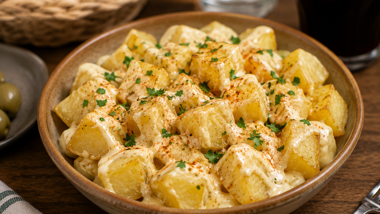 La cocina española nos ofrece variedad de recetas deliciosas te compartimos la de patatas alioli
