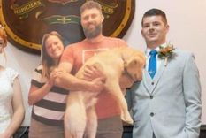 efecto pandemia: se casaron con invitados... de carton