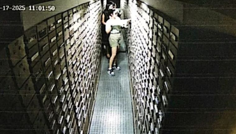 Las imágenes de cómo la familia de Novelli vació sus cajas de seguridad tras estallar el caso $LIBRA. Foto: Captura de video