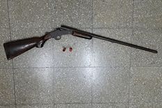 La escopeta que fue incautada por la Policía Rural Foto: Ministerio de Seguridad de Mendoza