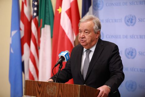 El secretario general António Guterres. El Consejo de Seguridad de la ONU se reunirá este lunes. El secretario general António Guterres. El Consejo de Seguridad de la ONU se reunirá este lunes.