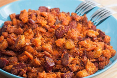 Migas extremeñas: receta tradicional española paso a paso Foto: Shutterstock