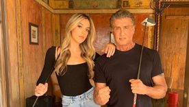Sistine junto a su padre Sylvester Stallone. Foto: Instagram/Sistine Stallone
