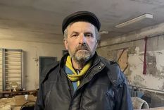 Foto: Mykola fue forzado a permanecer en el sótano de una escuela con decenas de otros civiles que fueron sacados a punta de fusil de sus casas.