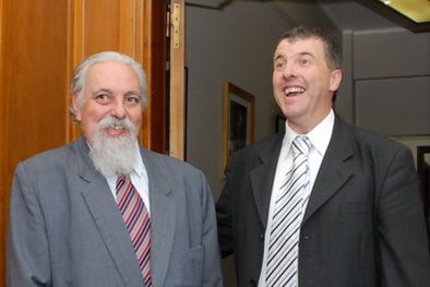 MDZol | Antonio Alejandro Gómez, subsecretario de Gestión Sanitaria y Ricardo Antonio Landete, subsecretario de Planificación y Control. Foto: Marcelo Ruiz / MDZ