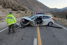 El Ford Focus involucrado en el accidente sufrió importantes daños. Foto: Osvaldo Valle