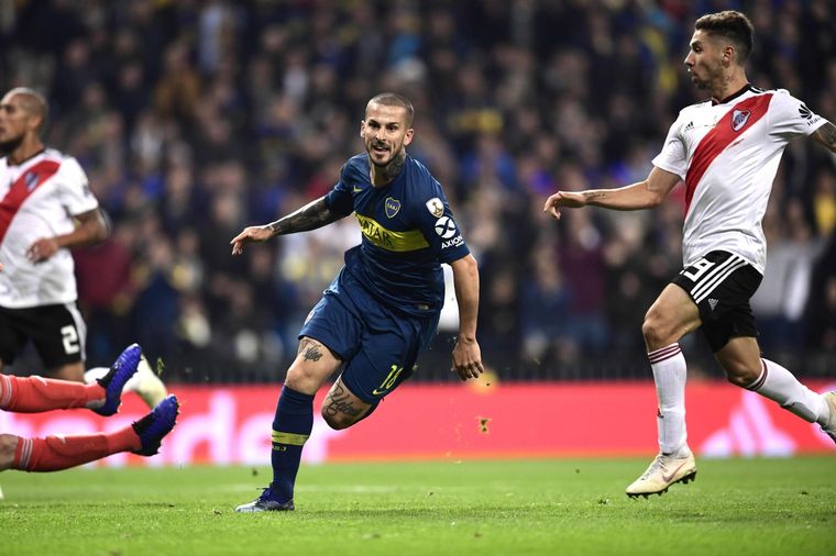 Benedetto fue el autor del gol de Boca en Madrid. Foto: NA